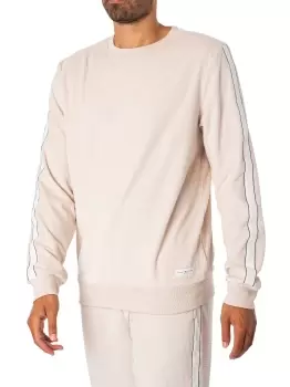 Image of Lounge Velour Track Sweatshirt