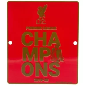 Image of Liverpool FC Premier League Champions Window Sign