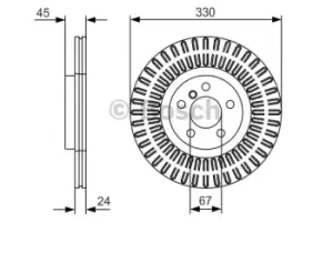 Image of Bosch Brake disc 0 986 479 C94 Brake rotor,Brake discs BMW,MINI,X1 (F48),2 Active Tourer (F45),2 Gran Tourer (F46),X2 (F39),1 Schragheck (F40)