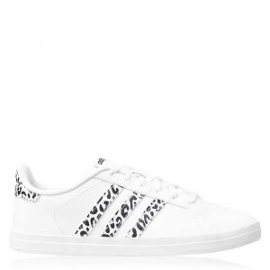 Image of adidas Courtpoint Womens Tennis Shoes - Wht/LeopardPrnt