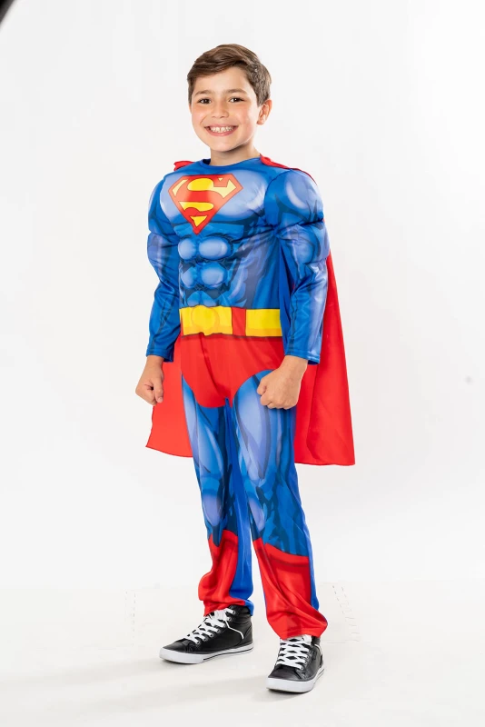 Image of Rubie's Official DC Superman Child Costume Kids Superhero Fancy Dress 3-4 Years