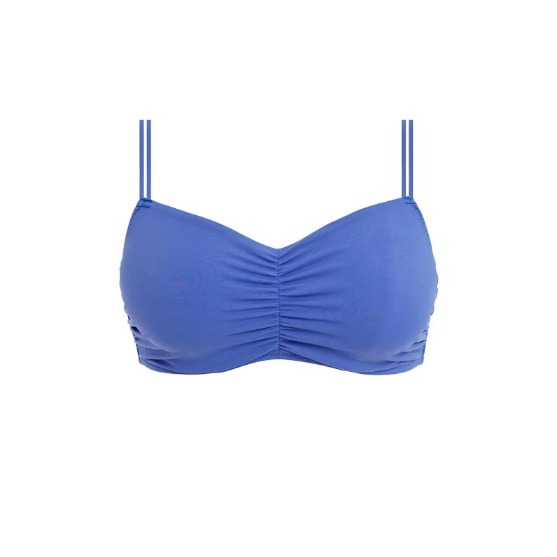 Image of Freya Womens Jewel Cove Bralette Bikini Top in Blue Size: 34E Blue Female 34E