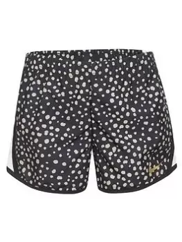 Image of Nike Younger Girls Animal Spot Tempo Short, Black, Size 2-3 Years, Women