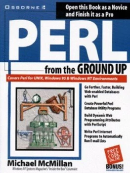 Image of Perl from the Ground up by Michael Mcmillan Book