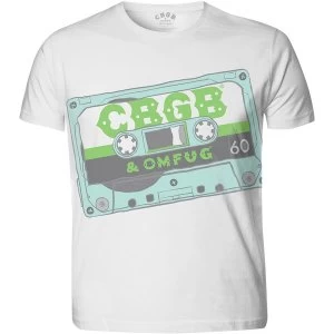 Image of CBGB - Tape Unisex Medium T-Shirt - Sublimated,White