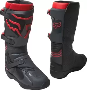 Image of FOX Comp Motocross Boots, black-red, Size 49, black-red, Size 49