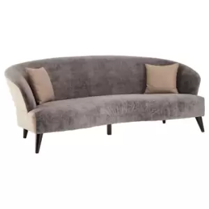 Image of Reine Grey Velvet 3 Seat Sofa