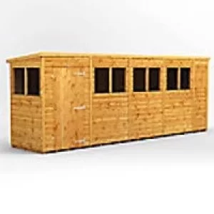 Image of Power Garden Shed 184PP Golden Brown 18x4