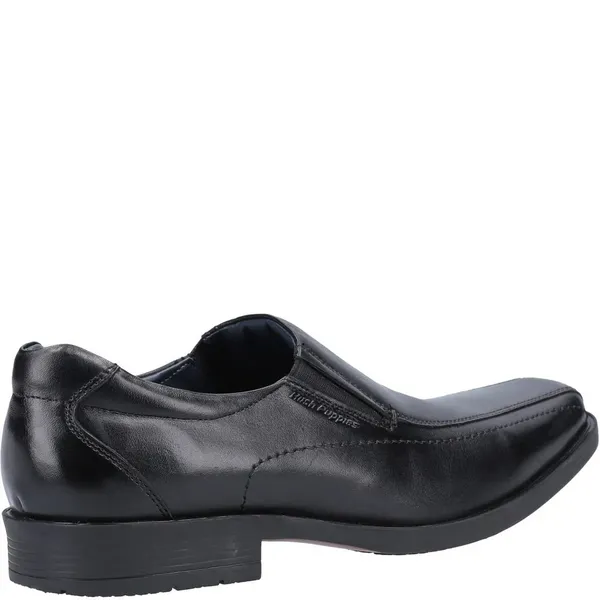 Image of Hush Puppies Mens Brody Leather Slip On Casual Formal Shoes - UK 10 Black male GDE2750BLK10