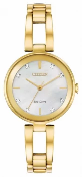 Image of Citizen Womens Eco-Drive Diamond Dial EM0802-58D Watch