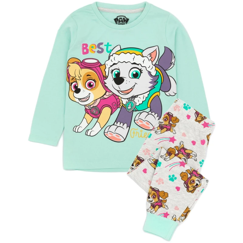 Image of Paw Patrol Long Sleeve Long Leg Pyjama Set Blue female