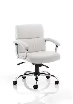 Image of Desire Medium Executive Chair White With Arms