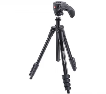 Image of Manfrotto MKCOMPACTACN-BK Compact Action Tripod - Black