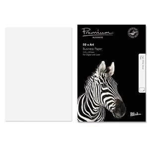Image of Original Blake Premium Business A4 120gsm Woven Paper High White Pack of 50