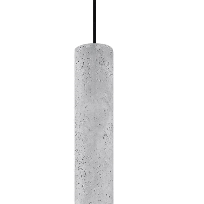 Image of Sollux Lighting Industrial Pendant Lamp 105x8x8cm 1xLight Grey