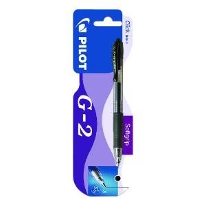 Image of Pilot G207 Gel Retractable Rollerball Blister Card Black Pack of 12