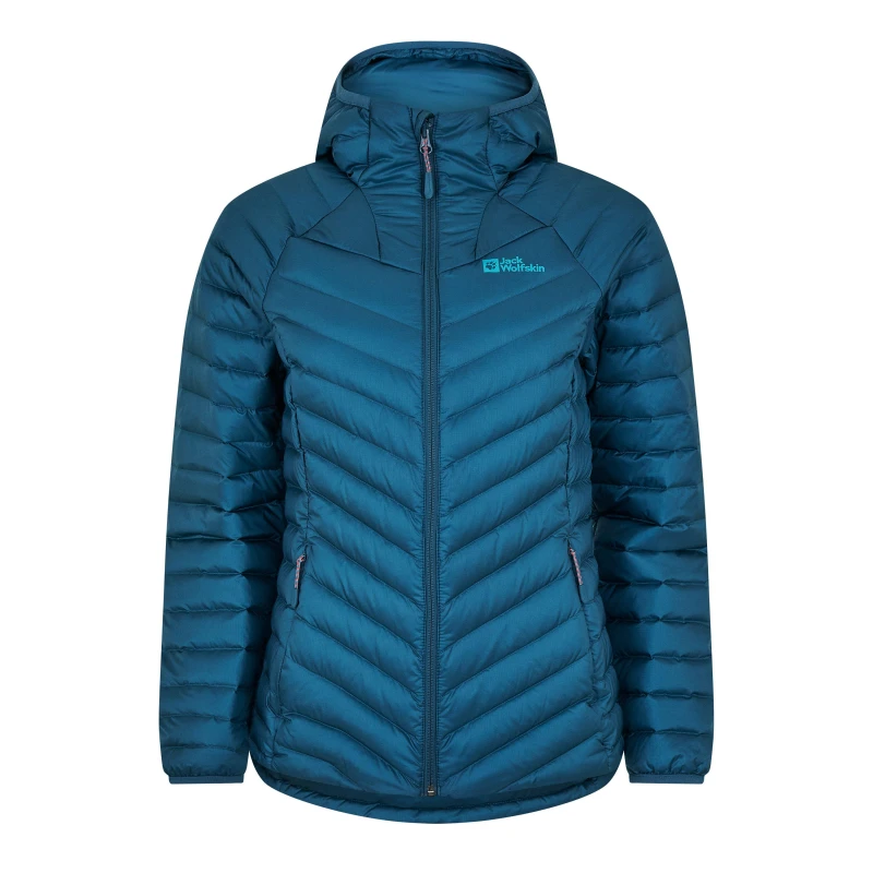 Image of Jack Wolfskin Womens JW Passamani Insulated Down Jacket Blue female 14 (L)