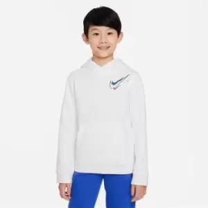 Image of Nike Sportswear Big Kids (Boys') Fleece Hoodie - White