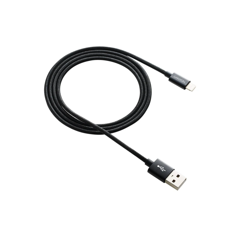 Image of Canyon CNE-CFI3B mobile phone cable Black 1m USB A Lightning