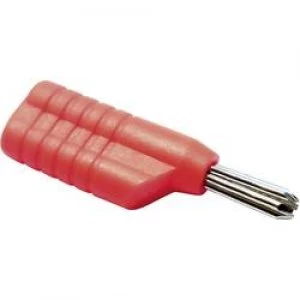 Image of Banana plug Plug straight Pin diameter 4mm Red Schnepp