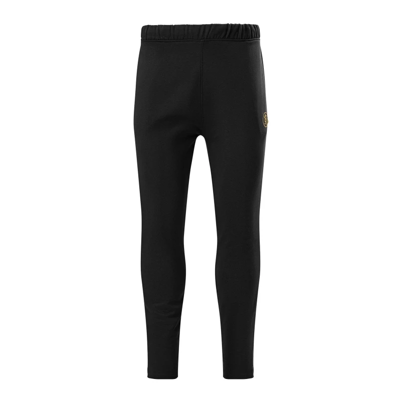 Image of Gym King Mens Cotton Open Hem Joggers Black/Gold male Large