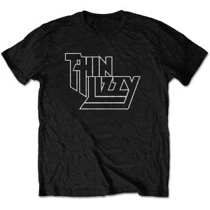 Image of Thin Lizzy - Logo Mens Medium T-Shirt - Black