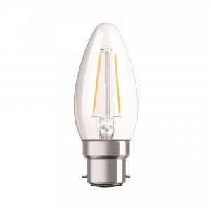 Image of Osram 4W Parathom Clear LED Candle Bulb BC/B22 Very Warm White - 287761-439559