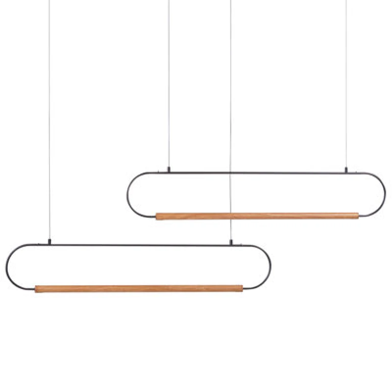 Image of Beliani Pendant Lamp Logone Metal Black