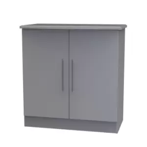 Image of Sherwood Grey Matt 2 Door Cabinet (H)790mm (W)760mm (D)400mm
