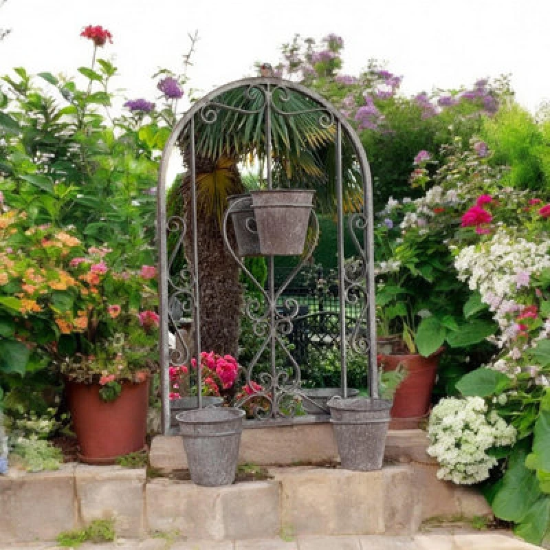 Image of 80Cm Wall Mirror With Triple Planter