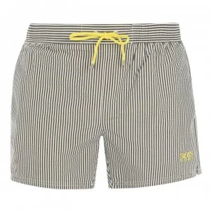 Image of Hugo Boss Velvet Fish Swim Shorts Dark Green Size L Men