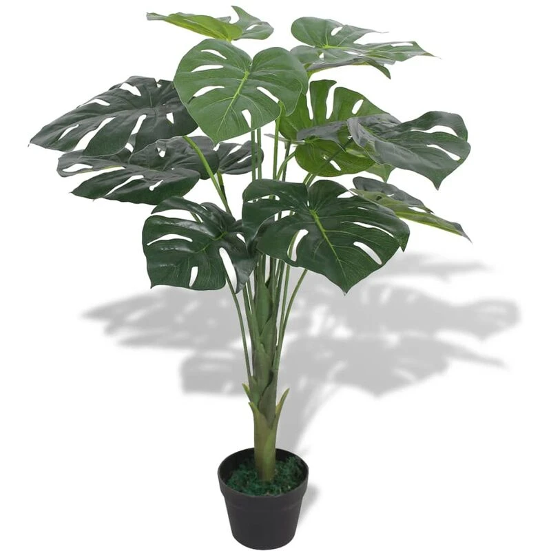 Image of vidaXL Artificial Monstera Plant with Pot 70cm Green Lifelike Realistic Fake