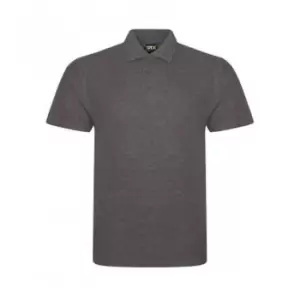 Image of PRO RTX Mens Pro Pique Polo Shirt (S) (Charcoal)