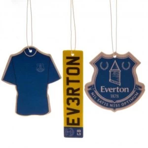 Image of Everton FC 3 Pack Air Freshener