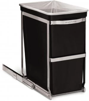 Image of simplehuman 30L Pull Out Bin Black