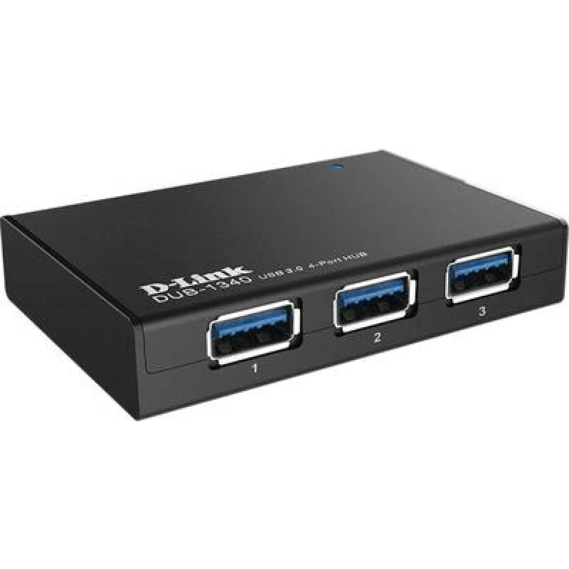 Image of D-Link D-Link DUB-1340/E 4 ports USB 3.2 1st Gen (USB 3.0) hub Black DUB-1340/E