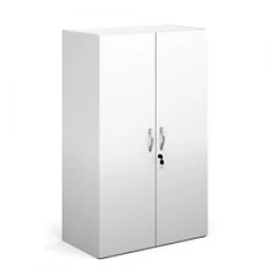 Image of Dams International Cupboard Lockable Melamine Contract 25 756 x 408 x 1230mm White