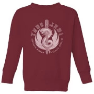 Image of Star Wars The Rise Of Skywalker True Jedi Kids Sweatshirt - Burgundy - 3-4 Years - Burgundy