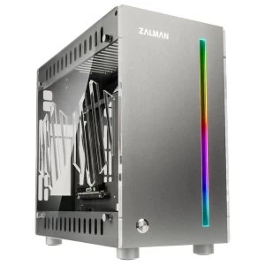 Image of Zalman Z-Machine 300 Aluminium Mini-ITX Case - Silver Window