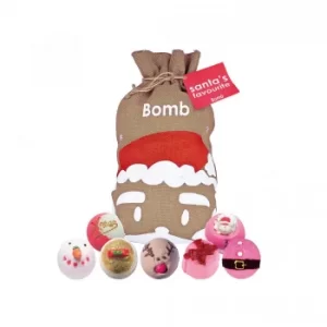 Image of Bomb Cosmetics Santas Favourite Sack Bath Bomb Gift Set