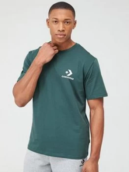 Image of Converse Left Chest Star Chevron T-Shirt - Grey