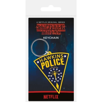 Image of Stranger Things - Hawkins Police Patch Keychain