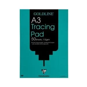 Image of Goldline Heavyweight Tracing Pad 112gsm Acid-free Paper 50 Sheets A3