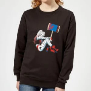 Image of Batman Harley Quinn Womens Sweatshirt - Black - 5XL