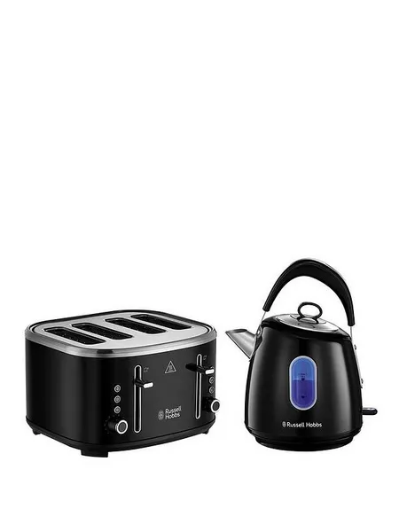 Image of Russell Hobbs Stylevia 28131BU Kettle & 4 Slice Toaster Bundle