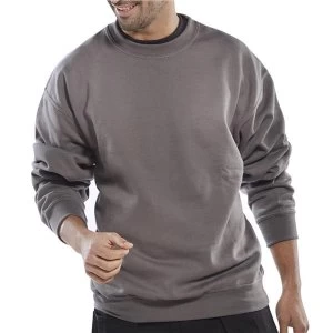 Image of Click Workwear Sweatshirt Polycotton 300gsm M Grey Ref CLPCSGYM Up to