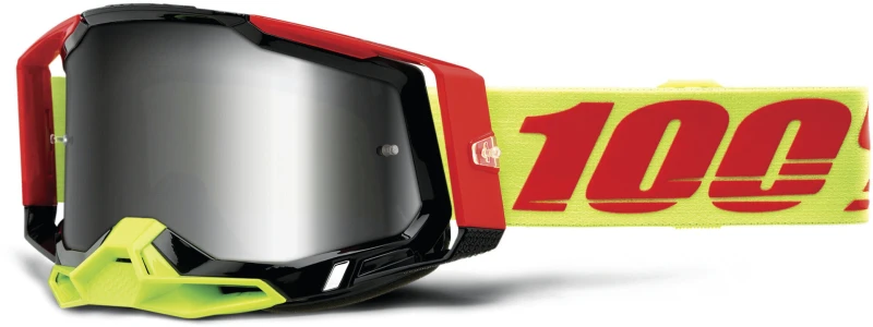 Image of 100% Racecraft II Wiz Motocross Goggles, red-yellow for Men
