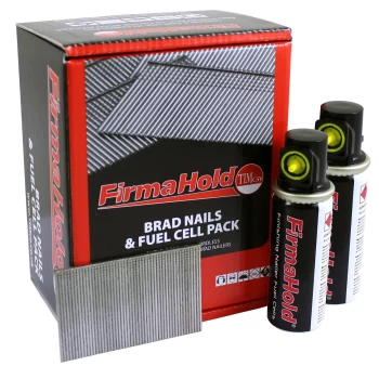 Image of Firmahold Straight 16 Gauge Finishing Brad Nails & Gas 25mm Pack of 2000