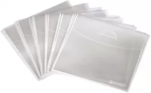 Image of Hama CD/DVD Protective Sleeves, PP, pack of 75, transparent