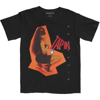 Image of Saweetie - Tapin Unisex Medium T-Shirt - Black